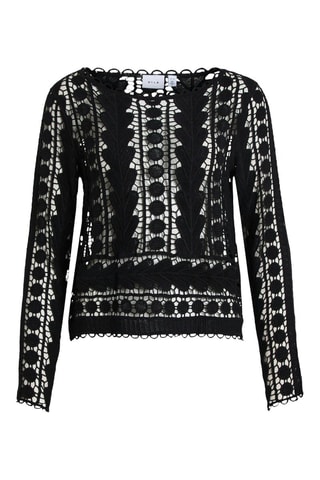 Top en dentelle - Noir - Vila