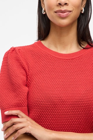Top en coton biologique - Rouge - Vila