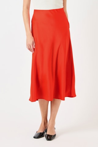 Jupe midi taille haute - Rouge - Yas