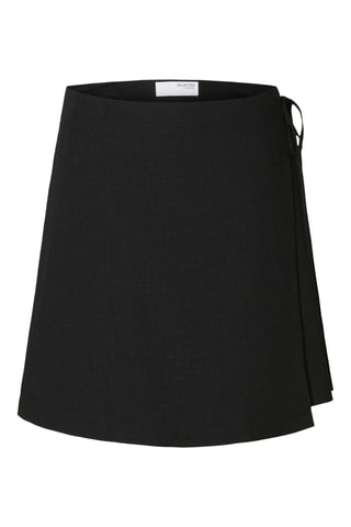 Jupe portefeuille - Noir - Selected Women