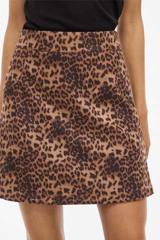Jupe patineuse taille haute - Beige - Vila