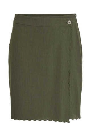 Jupe portefeuille - Vert olive - Vila