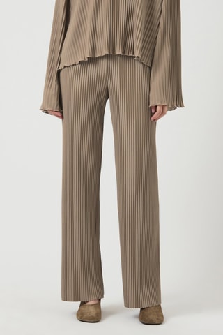 Pantalon taille haute - Taupe - Yas