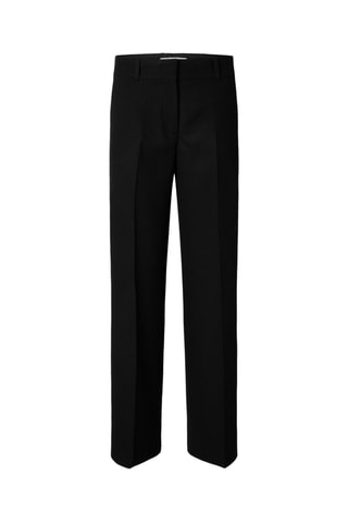 Pantalon en laine - Noir - Selected