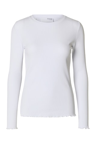 T-shirt en coton biologique - Blanc - Selected