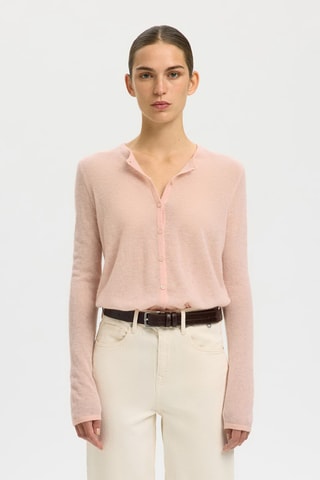 Gilet en laine et alpaga - Rose - Selected