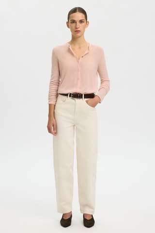 Gilet en laine et alpaga - Rose - Selected