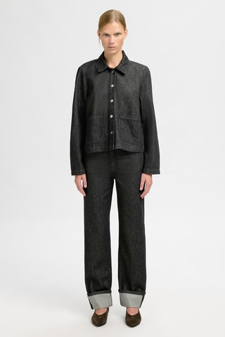 Chemise en coton biologique - Noir - Selected