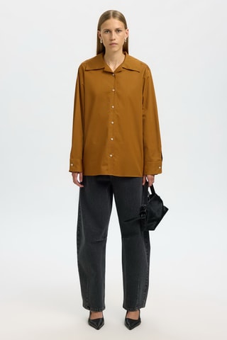 Chemise - Marron - Selected
