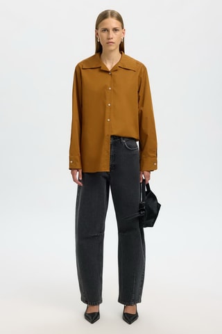 Chemise - Marron - Selected