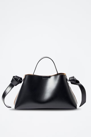Sac à main en cuir - Noir - Selected