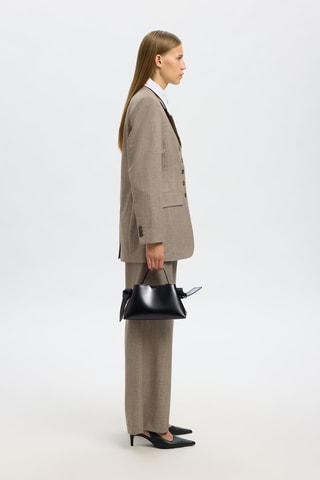 Sac à main en cuir - Noir - Selected