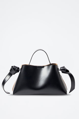 Sac à main en cuir - Noir - Selected