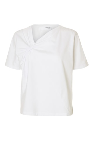 Blouse en coton biologique - Blanc - Selected