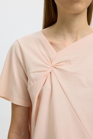 Blouse en coton biologique - Rose pâle - Selected