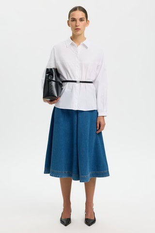 Chemise en coton biologique - Blanc - Selected