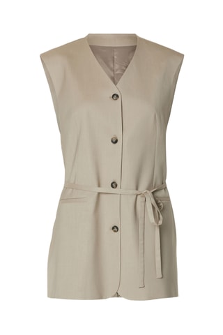 Gilet sans manches - Beige - Selected