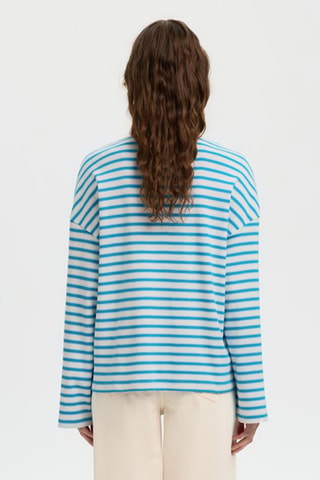 Polo en coton biologique - Bleu - Selected