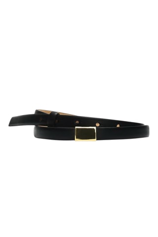 Ceinture en cuir - Noir - Selected
