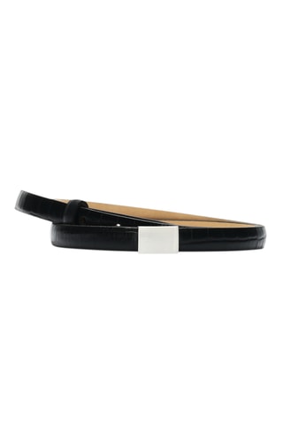 Ceinture en cuir - Noir - Selected