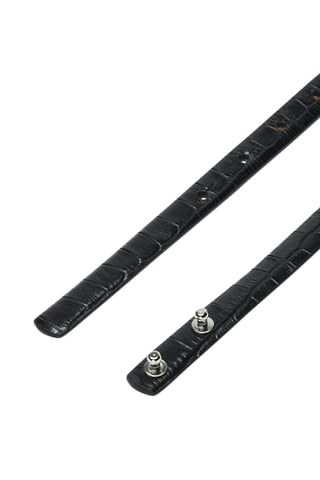 Ceinture en cuir - Noir - Selected