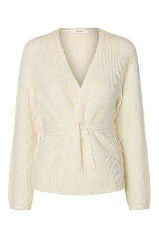 Gilet en laine et alpaga - Écru - Selected