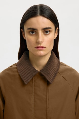 Veste en coton biologique - Marron - Selected