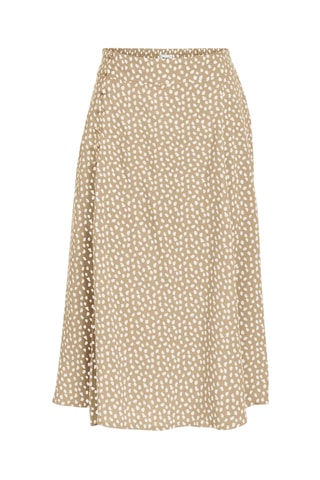 Jupe portefeuille midi - Beige - Selected