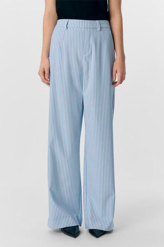 Pantalon wide legs - Bleu clair - Selected