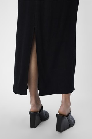 Jupe droite longue - Noir - Selected