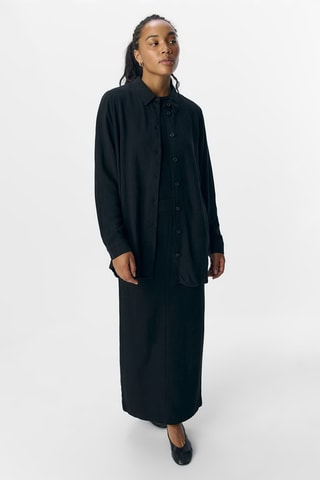 Jupe droite longue - Noir - Selected