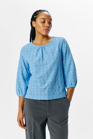 Blouse - Bleu - Selected