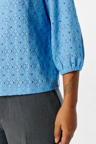 Blouse - Bleu - Selected