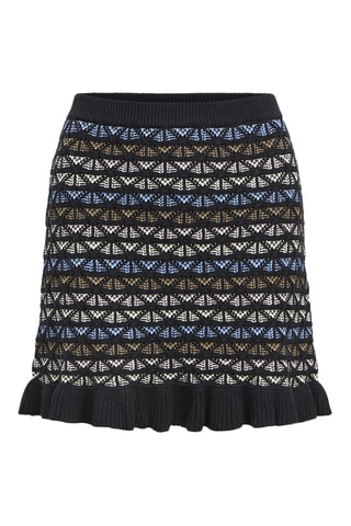 Jupe droite en coton biologique - Noir - Selected