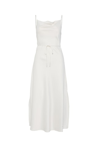 Robe midi sans manches - Blanc - Selected