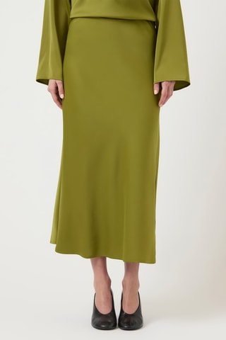 Jupe longue - Vert olive - Selected