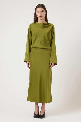 Jupe longue - Vert olive - Selected