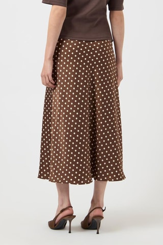 Jupe midi - Marron - Selected
