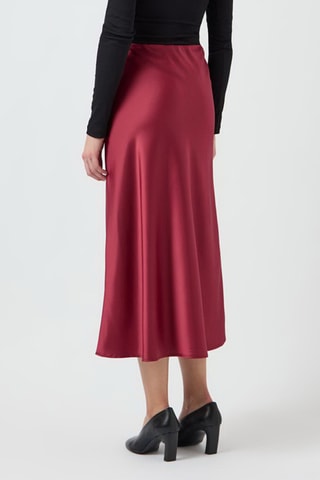 Jupe midi - Bordeaux - Selected