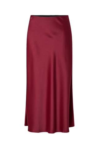 Jupe midi - Bordeaux - Selected