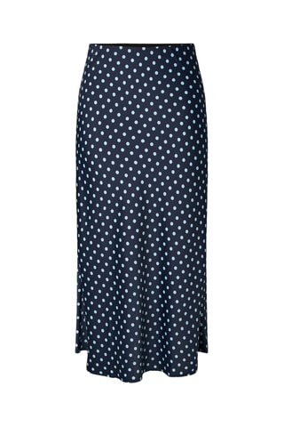 Jupe midi - Bleu marine - Selected