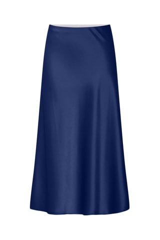 Jupe midi - Bleu - Selected
