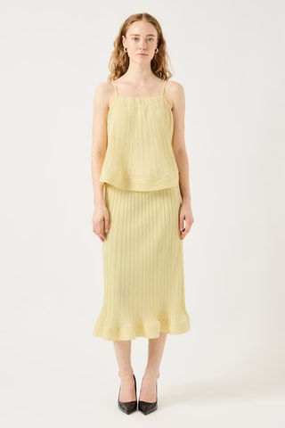 Blouse sans manches - Jaune pâle - Selected