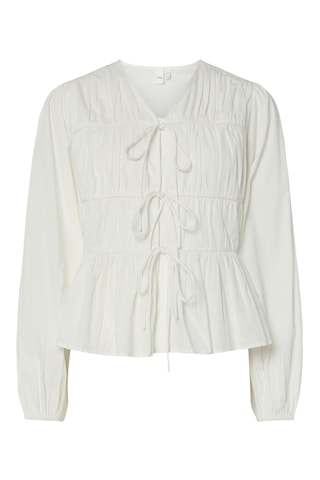 Blouse en coton biologique - Blanc - Selected