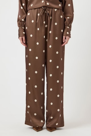 Pantalon - Marron - Selected