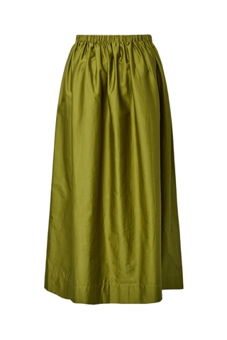 Jupe longue taille haute - Vert olive - Selected