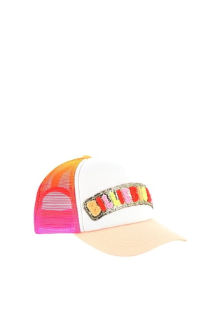 Gorra - Blanco y naranja