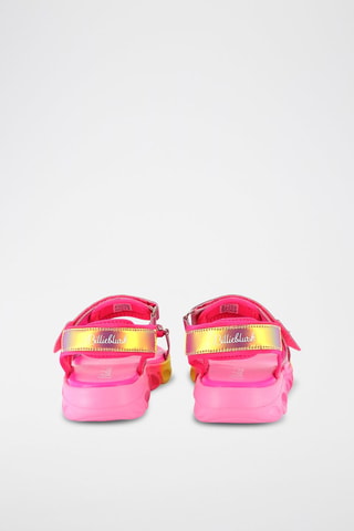 Sandalias - Fucsia y amarillo