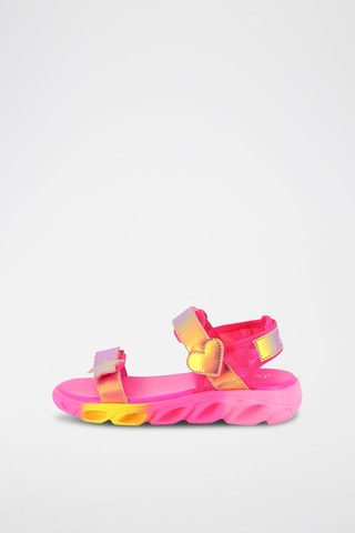 Sandalias - Fucsia y amarillo