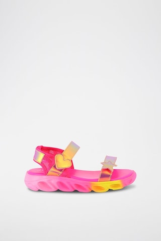 Sandalias - Fucsia y amarillo